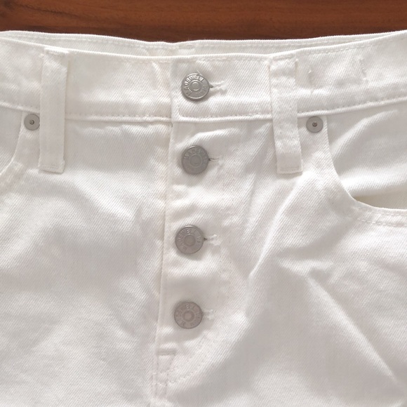 Madewell button front denim skirt - Picture 6 of 7